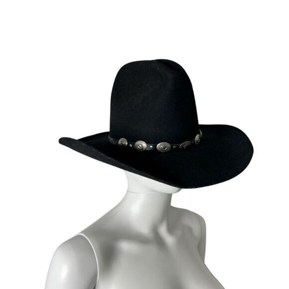 Vintage Golden Gate Hat Co Diablo Rancher Cowboy Black Felt Rodeo Western Hat